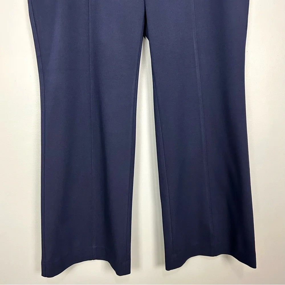 Talbots Providence Flare Pants Women’s Size 18W Stretch Herringbone Knit Navy